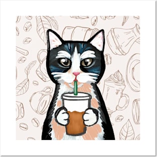 Cat Coffee Posters and Art